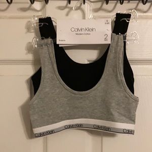 NWT Calvin Klein Modern Bralettes Set S